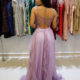 alguel vestido lilás decotado longo tamanho M 590,00 costas